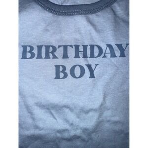 Carters Birthday Boy Bodysuit‎ 12 Months Baby Blue Short Sleeve